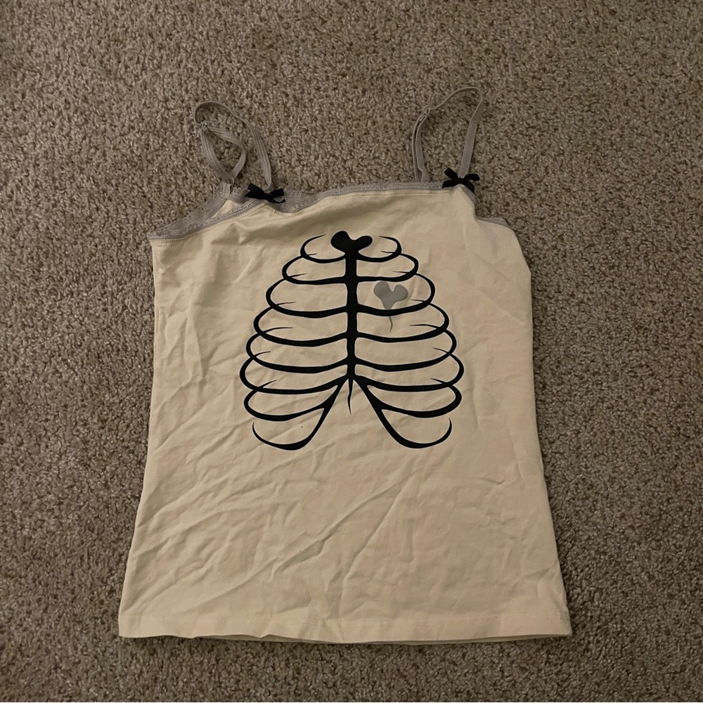 igirl skeleton tank top S